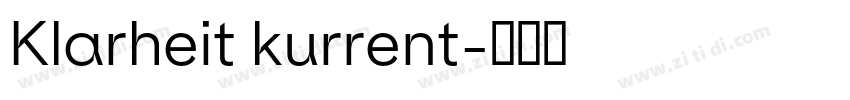 Klarheit kurrent字体转换